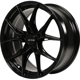 Purchase Top-Quality Slick Gloss Black Wheel by RTX (20x9 38mm) pa4