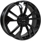 Purchase Top-Quality Asan Gloss Black Wheel by RTX (17x7 40mm) pa1