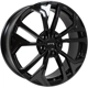 Purchase Top-Quality Asan Gloss Black Wheel by RTX (18x7.5 40mm) pa1