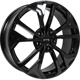 Purchase Top-Quality Asan Gloss Black Wheel by RTX (19x7.5 45mm) pa1