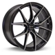 Purchase Top-Quality Slick Black Machined Wheel by RTX (16x7 40mm) pa1