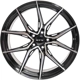 Purchase Top-Quality Slick Black Machined Wheel by RTX (16x7 40mm) pa2