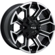 Purchase Top-Quality Peak Gloss Black Machined Wheel by RTX (18x9 18mm) pa3