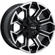 Purchase Top-Quality Peak Gloss Black Machined Wheel by RTX (18x9 18mm) pa1
