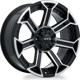 Purchase Top-Quality Peak Gloss Black Machined Wheel by RTX (20x10 -18mm) pa1
