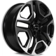 Purchase Top-Quality Osaka Satin Black Machined Wheel by RTX (19x7.5 35mm) pa3