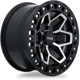 Purchase Top-Quality Zion Gloss Black Machined Wheel by RTX (17x9 -15mm) pa3