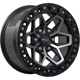 Purchase Top-Quality Zion Gloss Black Machined Wheel by RTX (17x9 0mm) pa2