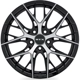 Purchase Top-Quality Valkyrie Gloss Black Machined Wheel by RTX (17x7.5 40mm) pa2