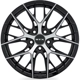 Purchase Top-Quality Valkyrie Gloss Black Machined Wheel by RTX (18x8 40mm) pa1