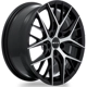 Purchase Top-Quality Valkyrie Gloss Black Machined Wheel by RTX (18x8 40mm) pa3