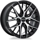 Purchase Top-Quality Valkyrie Gloss Black Machined Wheel by RTX (18x8 38mm) pa1