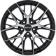Purchase Top-Quality Valkyrie Gloss Black Machined Wheel by RTX (18x8 38mm) pa2