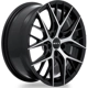 Purchase Top-Quality Valkyrie Gloss Black Machined Wheel by RTX (18x8 38mm) pa3