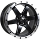 Purchase Top-Quality Dakar Satin Black Machined Edge Lip Wheel by RTX (17x8 35mm) pa1