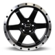 Purchase Top-Quality Dakar Satin Black Machined Edge Lip Wheel by RTX (17x8 35mm) pa2