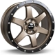 Purchase Top-Quality Dakar Satin Bronze Black Edge Lip Wheel by RTX (17x8 35mm) pa1