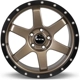 Purchase Top-Quality Dakar Satin Bronze Black Edge Lip Wheel by RTX (17x8 35mm) pa2