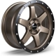 Purchase Top-Quality Dakar Satin Bronze Black Edge Lip Wheel by RTX (17x8 35mm) pa3