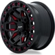 Purchase Top-Quality Zion Black Milled Red Wheel by RTX (20x9 0mm) pa4