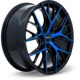 Purchase Top-Quality Valkyrie Gloss Black Machined Blue Wheel by RTX (18x8 40mm) pa2
