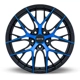 Purchase Top-Quality Valkyrie Gloss Black Machined Blue Wheel by RTX (18x8 40mm) pa3