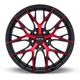 Purchase Top-Quality Valkyrie Gloss Black Machined Red Wheel by RTX (18x8 40mm) pa3