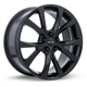 Purchase Top-Quality Flint Satin Black Wheel by RTX (17x7 42mm) pa1