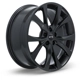 Purchase Top-Quality Flint Satin Black Wheel by RTX (19x8 42mm) pa1