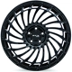 Purchase Top-Quality RS06 Gloss Black Wheel by RTX (18x8 40mm) pa2
