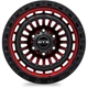 Purchase Top-Quality Moab Gloss Black Machined Red Wheel by RTX (17x9 -15mm) pa2