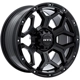 Purchase Top-Quality Goliath Satin Black with Milled Rivets Wheel by RTX (18x9 0mm) pa1