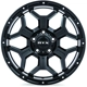 Purchase Top-Quality Goliath Satin Black with Milled Rivets Wheel by RTX (18x9 0mm) pa2