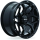 Purchase Top-Quality Goliath Satin Black with Milled Rivets Wheel by RTX (18x9 0mm) pa3