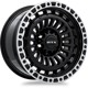 Purchase Top-Quality Moab Gloss Black Machined Lip Wheel by RTX (17x9 0mm) pa3