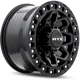 Purchase Top-Quality Zion Gloss Black Milled Rivets Wheel by RTX (17x9 20mm) pa3