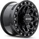 Purchase Top-Quality Zion Gloss Black Milled Rivets Wheel by RTX (20x9 20mm) pa2