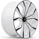 Purchase Top-Quality Black Widow White and Black Wheel by RTX (18x8 42mm) pa1