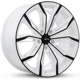 Purchase Top-Quality Black Widow White and Black Wheel by RTX (18x8 42mm) pa2