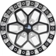 Purchase Top-Quality Zion Gloss White with Black Spokes Wheel by RTX (17x9 0mm) pa2