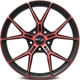 Purchase Top-Quality RS01 Gloss Black Machined Red Wheel by RTX (18x8 38mm) pa2