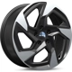 Purchase Top-Quality SU01 Gloss Black Machined Wheel by RTX (17x7 55mm) pa1