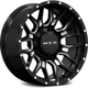 Purchase Top-Quality Claw Gloss Black Milled with Rivets Wheel by RTX (18x9 18mm) pa1
