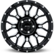 Purchase Top-Quality Claw Gloss Black Milled with Rivets Wheel by RTX (20x9 0mm) pa2