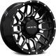 Purchase Top-Quality Claw Gloss Black Milled with Rivets Wheel by RTX (20x9 0mm) pa1