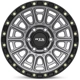 Purchase Top-Quality Striker Matte Gunmetal with Black Lip and Milled Rivets Wheel by RTX (17x8.5 10mm) pa2