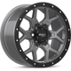 Purchase Top-Quality Storm Matte Gunmetal with Black Lip and Milled Rivets Wheel by RTX (17x8.5 20mm) pa1