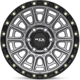 Purchase Top-Quality Striker Matte Gunmetal with Black Lip and Milled Rivets Wheel by RTX (20x9 10mm) pa2