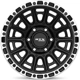 Purchase Top-Quality Striker Gloss Black Milled with Machined Lip Wheel by RTX (20x9 10mm) pa2