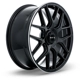 Purchase Top-Quality Leonburg Gloss Black with Machined Edge Wheel by RTX (20x8.5 38mm) pa3